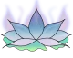 Purple and Pink lotus on a green lilly pad.
